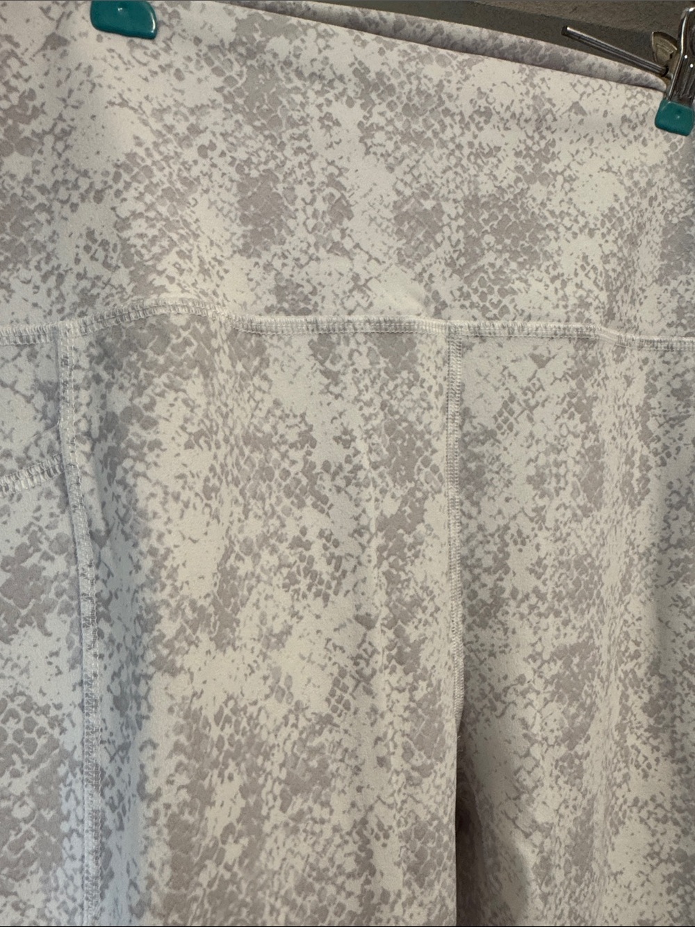 RBX Gray and White Snake Print Leggings